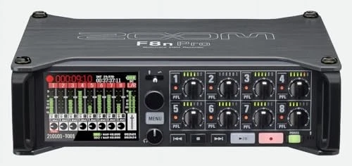 ZOOM F8nPro Field Recorder mit Dual AD Wandler 8-Kanal Eingang 32-Bit Float