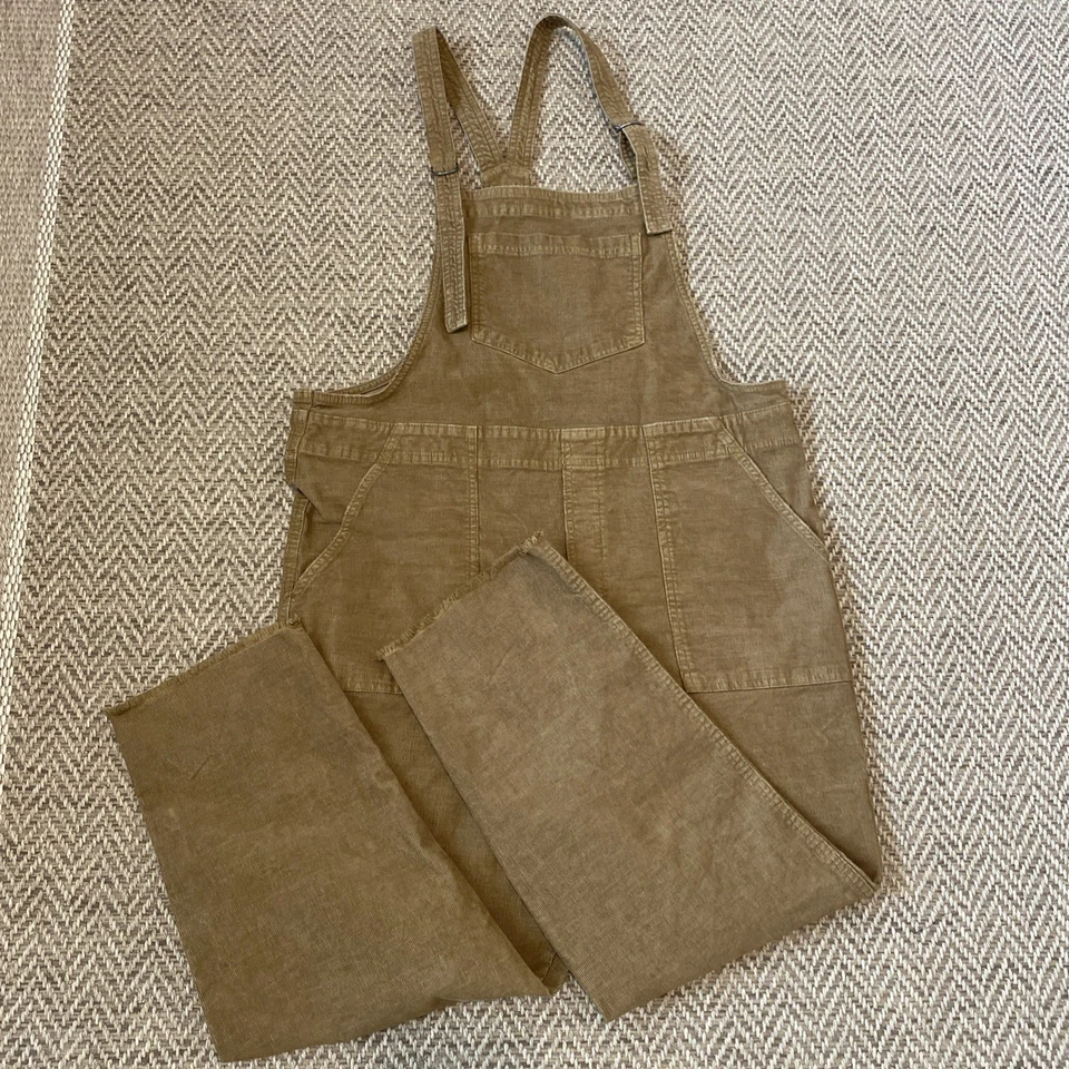 Mono American Eagle Outfitters para mujer talla L tostado pana babero algodón Foto 1 de 4