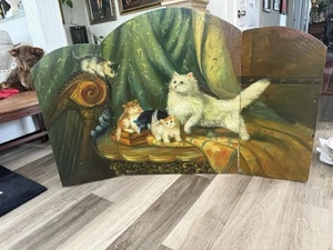 Vintage englischer Rahmen Replik von Ronners Kittens Gemälde 3 - Bild 1 von 8