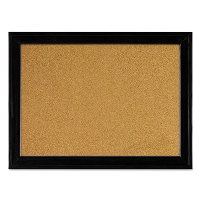 Quartet® Cork Bulletin Board with Black Frame, 17 x 11 - Image 1 of 4