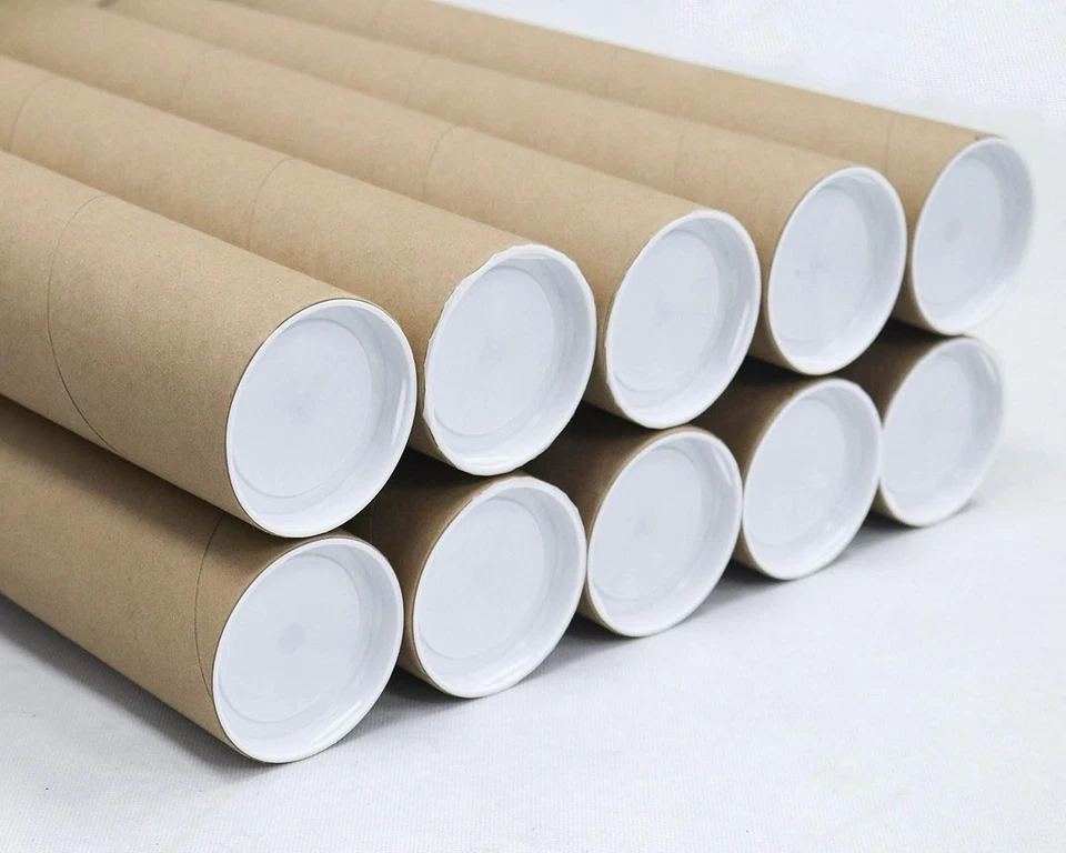 Quality Park Round Mailing Tubes With Caps, 2" x 20", Kraft Brown, 25 Tubes - Image 1 of 1