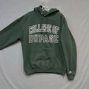 College of Dupage Chaparrals Sudadera con Capucha Para Hombre’s M Verde Campeón Sudadera con Capucha - Imagen 1 de 7