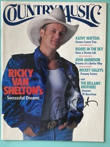 Ricky Van Shelton Signed Country Music Magazine May/June 1989 Autograph In 1993 - Picture 1 of 5