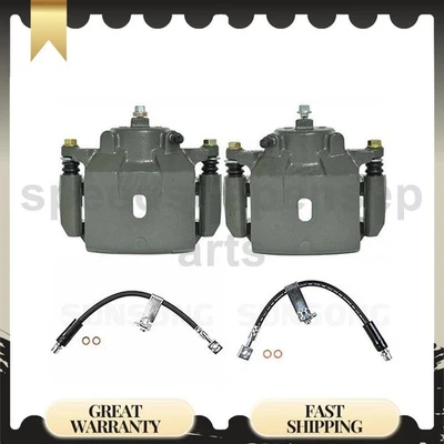 Línea de manguera de freno delantero con pinzas para Chevrolet Malibu 3,5 L 2,2 L 3,9 L_ Foto 1 de 4