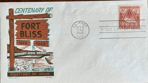  Cachet Craft Ken Boll 976 Fort Bliss US First Space Stamp El Paso, Texas  - Picture 1 of 1