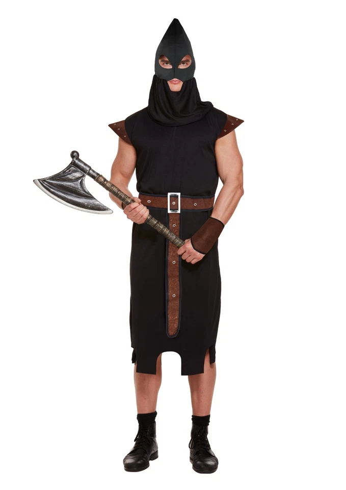 Adulto Hombre Medieval Ejecutor Dungeon Master Halloween Vestido Elegante Disfraz Foto 1 de 1