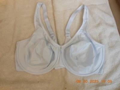 U - WACOAL / 42DD / #855192 / SIN FORRO DE ALMOHADILLA / SATINADO / CORREA ANCHA / AZUL BEBÉ 😉 Foto 1 de 4