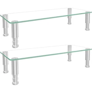 2er Pack Computer Monitor Erhöhung mit Höhenverstellbar Multi Media Desktop Stand... - Bild 1 von 8