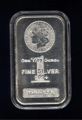 Morgan Dollar Silver 1 oz Bar - Image 1 of 2
