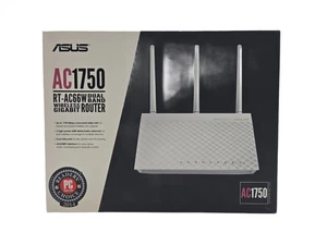 Asus AC1750 Dual Band Wireless Gigabit WiFi Router RT-AC66W - Picture 1 of 9