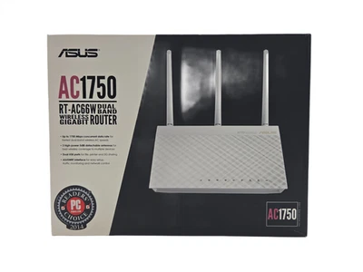 Asus AC1750 Dual Band Wireless Gigabit WiFi Router RT-AC66W - Image 1 of 4