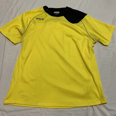 Camiseta Mitre Para Hombre Amarilla Negra Grande Absorbe Humedad Poliéster Foto 1 de 4