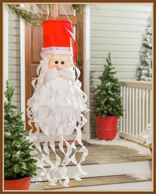 ВЕЧНОЗЕЛЕНЫЙ ВЕТРОВИК * ПРАЗДНИК САНТА-КЛАУС * 3-МЕРНЫЙ ВЕТРОВИК СПИННЕР - НОВЫЙ - Изображение 1 из 4