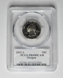 2005-S U.S. Quarter Dollar * Oregon * PCGS PR69 DCAM * No Reserve - Picture 1 of 2