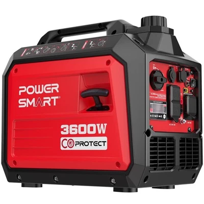 Generador Inversor Gas PowerSmart 3600W - Motor 149cc, Silencioso, Portátil Foto 1 de 4