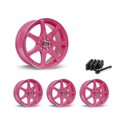 5x105 Set of 4 16" Rims Red Alloy Wheel fits 2013-21 2013-21 Nissan NV200, OEE2  - Image 1 of 4