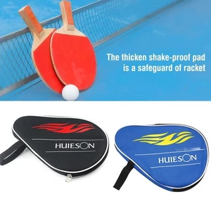 Table Tennis Racket Bag EVA Waterproof Hand Strap Ping Pong Case Storage Bag - Picture 1 of 13