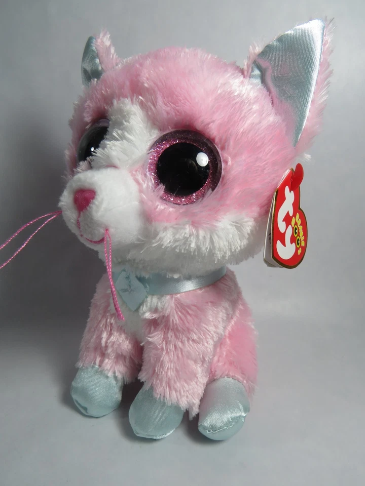 TY BEANIE BOO´S Ty Glubschi Beanie Boos pinke Katze @ FIONA @ Pink Cat reg. ca. 15 cm