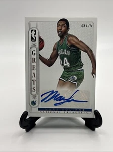 2014-15 National Treasures Greats Mark Aguirre Auto #/75 NBA Mavericks - Picture 1 of 3