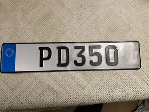 CYPRUS TRNC (TURKISH OCCUPIED NORTH BLUE BAND 2010s # PD 350 RARE LICENSE PLATE - Picture 1 of 1