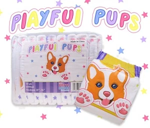 M - XL Adult diaper Playful Pups 6000ml,  NAPPY Incontinence - Picture 1 of 4