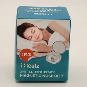 4-Pack i Healz Anti-Snoring Device Magnetic Nose Clip with Plastic Travel Case - Imagen 1 de 3