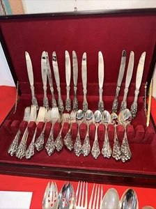 Barock von Godinger versilbert 90 teiliges Besteckset Service 12 Portionen Box - Bild 1 von 4