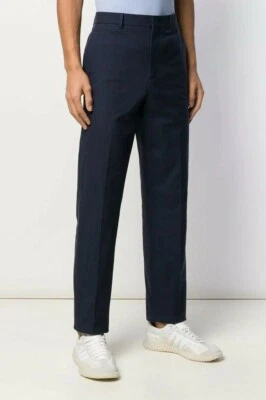 Nuevo Pantalones GOLDEN GOOSE marca de lujo G34MP501.A2 pantalones de pierna recta a medida L Foto 1 de 4