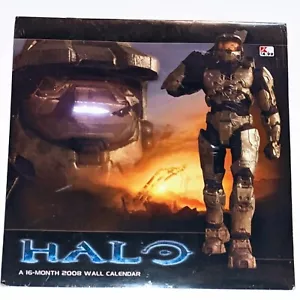 2008 Halo 12 Monate Wandkalender versiegelt Neu in Verpackung Xbox 360 Bungie Microsoft Vintage  - Bild 1 von 2