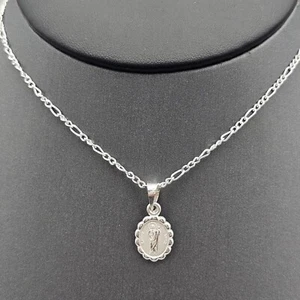 925 Solid Sterling Silver Saint Jude Apostle Small Pendant Necklace Judas Tadeo - Picture 1 of 5