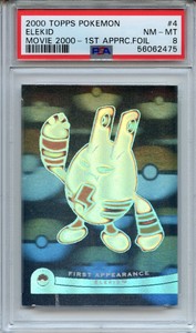 Pokemon Elekid First Appearance The Movie 2000 #4 PSA 8 NM-Mint