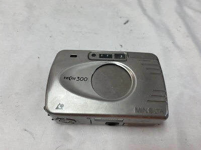 Cámara fotográfica rara Minolta Vectis 300, acero inoxidable APS PROBADA Foto 1 de 4