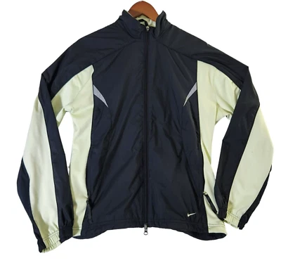 Chaqueta cortavientos Nike de colección años 90 para mujer talla XL negra verde malla forrada cremallera completa Foto 1 de 4