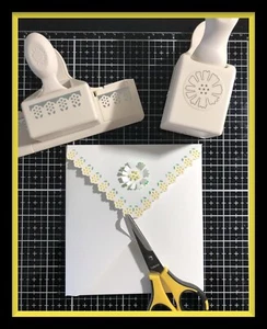 Martha Stewart DAISY LACE Edge Punch. & POP UP COSMOS Punch EUC & NEW - Picture 1 of 9