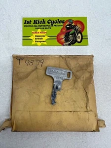 Vintage TEC Honda Factory Pre Cut Motorcycle Key # T9879 OEM - Imagen 1 de 3