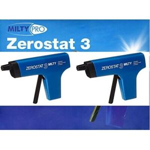 NEW Milty Pro Zerostat 3 Anti-Static Gun For Static Free Surfaces (2 Pack)