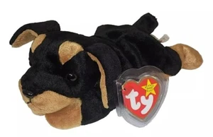 Ty Beanie Baby - DOBY the Doberman Dog 8" NEW MWMTs Plush Stuffed Animal Toy - Picture 1 of 9