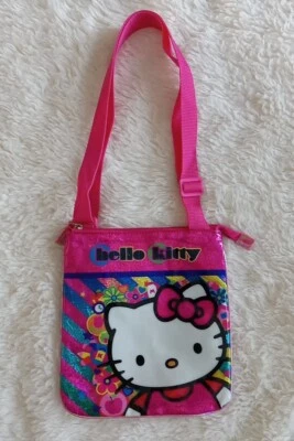 Hello Kitty Pink Crossbody Purse Top Zip Adjustable Strap Kids Girls Bag NWOT - Image 1 of 4