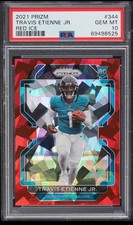 Travis Etienne Jr 2021 Panini Prizm#344 Red Ice Rookie Card RC Gem Mint