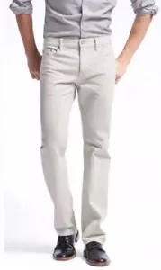NWT Banana Republic Men’s Slim Fit White Jeans Cotton Size 33x34 - Picture 1 of 10