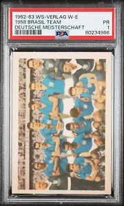 1962 WS-Verlag Wanne Eickel 1958 Brazil World Cup Team w/ Pele Garrincha PSA 1 - Picture 1 of 2