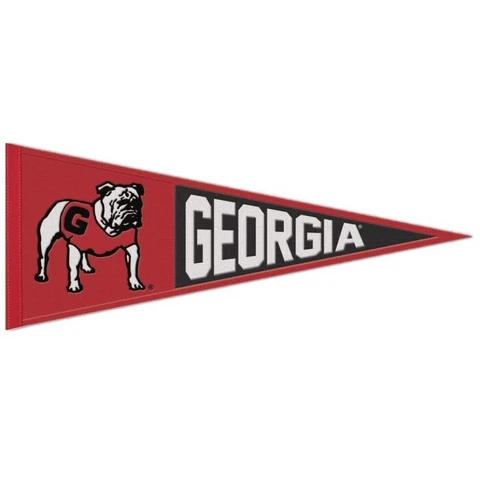 Georgia Bulldogs NCAA Throwback Embroidered Wool 13" X 32" Pennant Cover