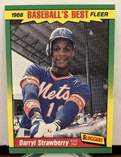 1988  Fleer Best Sluggers vs Pitchers Baseball Darryl Strawberry #40