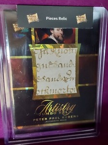 2023 PIECES OF THE PAST ART & MUSIC EDITION JUMBO RELIC PETER PAUL RUBENS