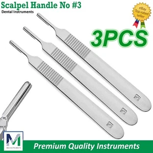 Dental Scalpel Handle Stainless Steel Knife Blade holder Surgical Instruments #3 - Picture 1 of 5