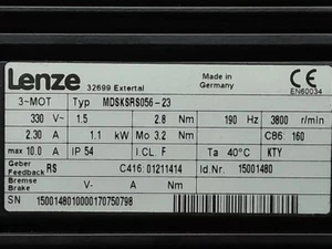 MDSKSRS056-23 New Sealed LENZE SERVO MOTOR Inverter MDSKSRS05623 MDSKSRS056-23 - Picture 1 of 4