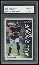 TYLER ALLGEIER 2022 PANINI INSTANT ALL-ROOKIE TEAM ROOKIE CARD ATLANTA FALCONS