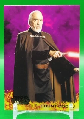 COUNT Dooku Star Wars 2005 REVENGE OF THE SITH Movie Card Topps Rare No.9 - Image 1 of 4