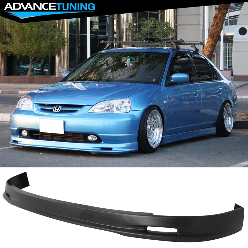 Fits 01-03 Honda Civic Mugen Style Front Bumper Lip Spoiler PP