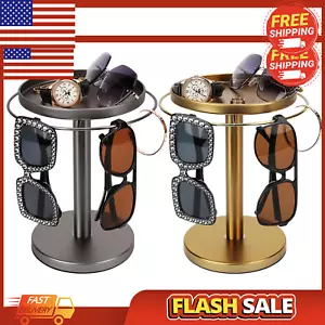 Rotating Sunglass Organizer Eye Glass Display Stand 360-degree Rotation Tray - Picture 1 of 10